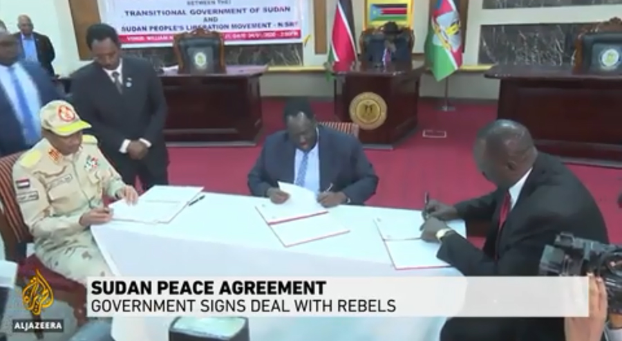 Ruling council inks preliminary deal on political and security arrangements with faction of Sudan People's Liberation Movement – North.