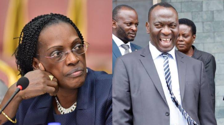 Former BoU Director for Supervision Justine Bagyenda and Mr Benedict Ssekabira, the director of Financial Markets Development Coordination face arrest over involvement in fraudulent transfer of certificate of tittles belonging to the former clients of defunct banks (PHOTO/Courtesy).