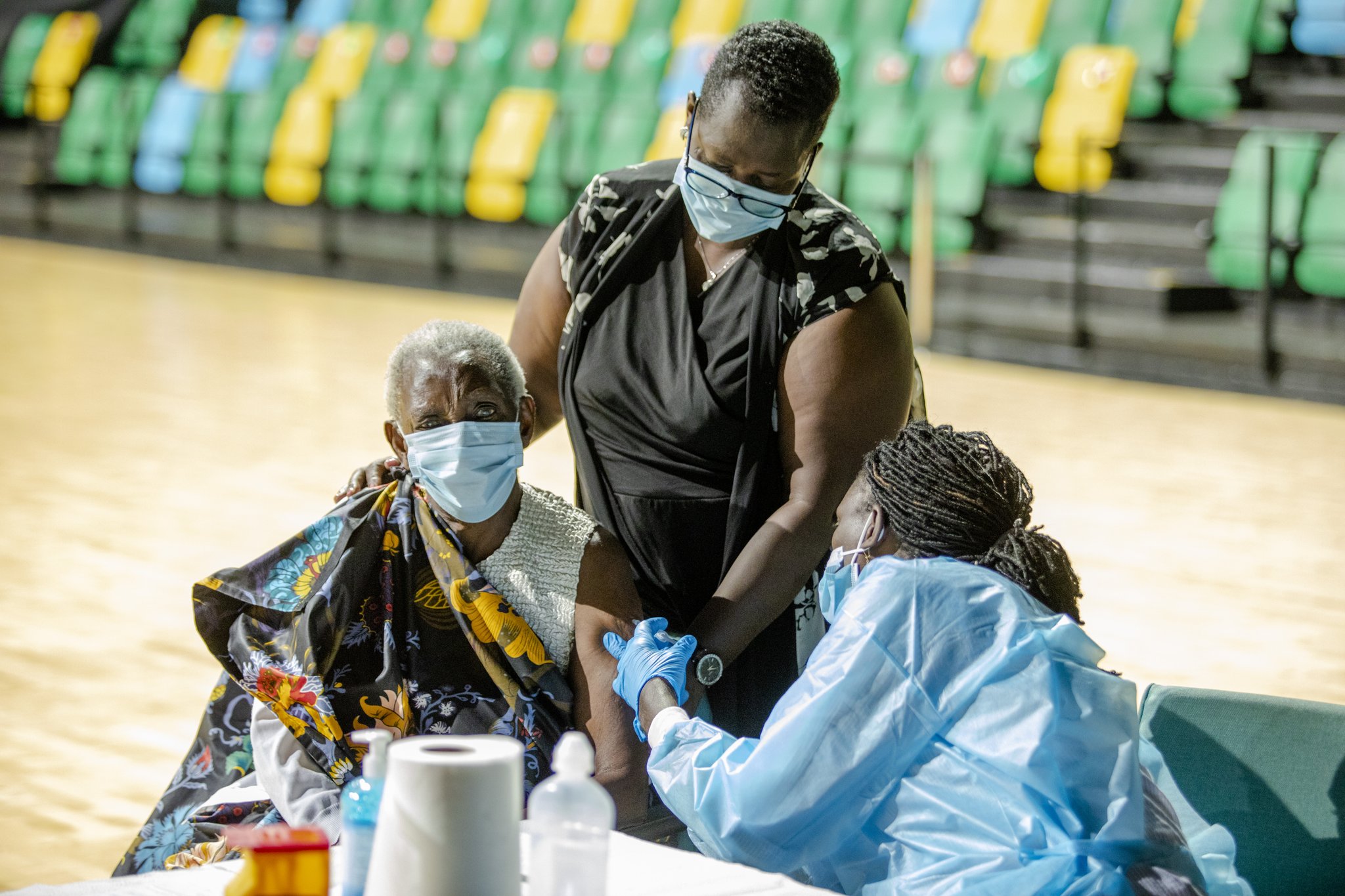 Rwanda vaccination is continuing countrywide targeting different high risk groups and other frontline workers, elders, people with chronic conditions, refugees, prisoners (PHOTO/Courtesy).