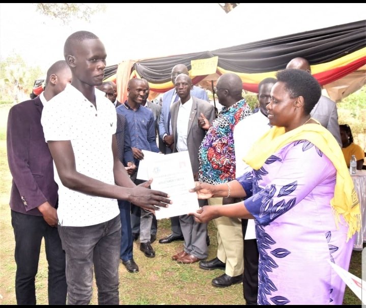 Vice President Jessica Alupo joined Teso College Aloet  Administration, students and parents at their thanksgiving ceremony in which the best students were recognized and rewarded (PHOTO/Courtesy)