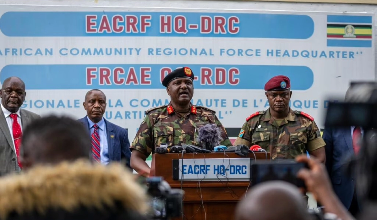 Maj Gen Jeff Nyagah, the commander of the East African Community regional force (EACRF) deployed in eastern DR Congo, has resigned, citing “an aggravated threat” to his personal safety.