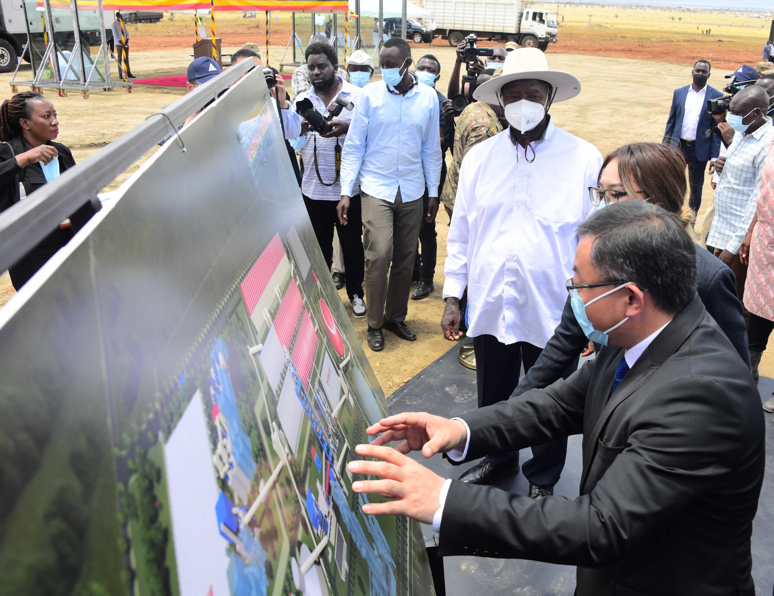 The President made the remarks on Tuesday during the groundbreaking ceremony of a clinker and cement production plant in Moroto District.