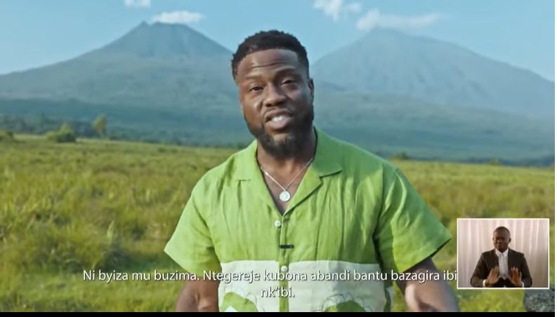 Kevin Hart chose the name Gakondo for his gorilla.