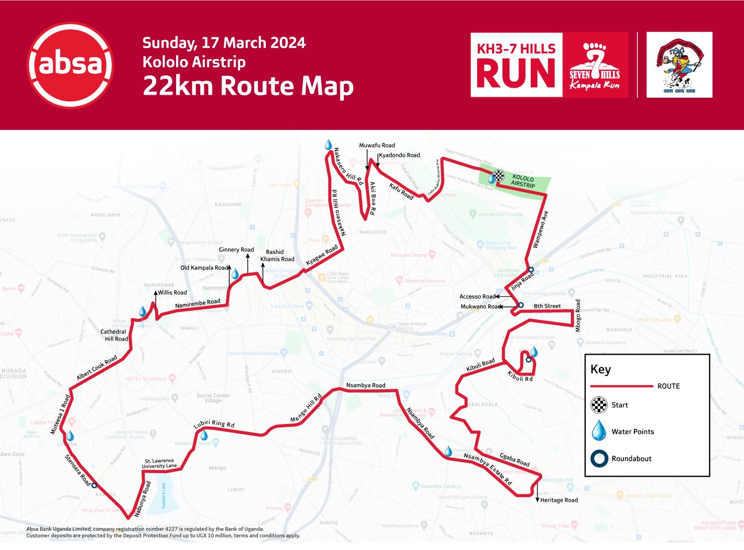 2024 Absa KH3 7 Hills Run route map released PML Daily