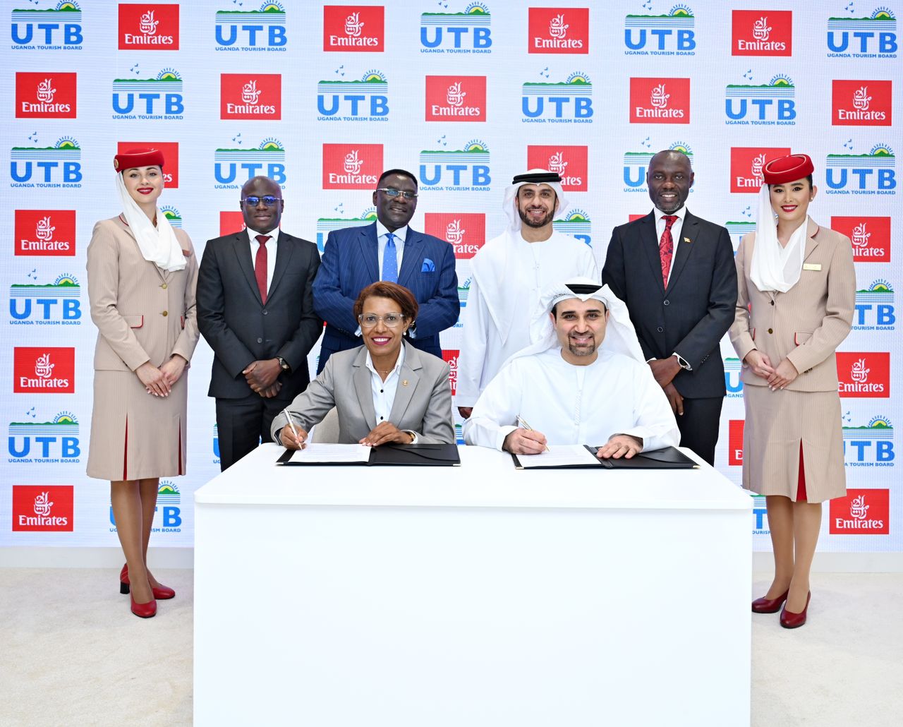 Signing of Partnership Agreement between Uganda Tourism Board and  Emirates Airlines to Showcase Destination Uganda.