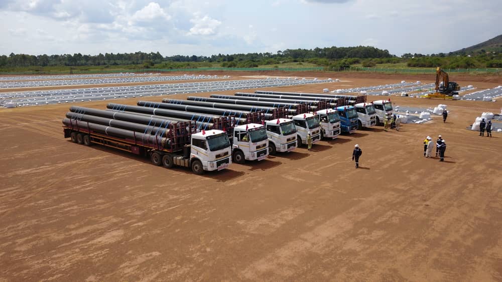 The East African Crude Oil Pipeline project takes a leap forward as the first coated line pipes arrive in Uganda, paving the way for timely completion