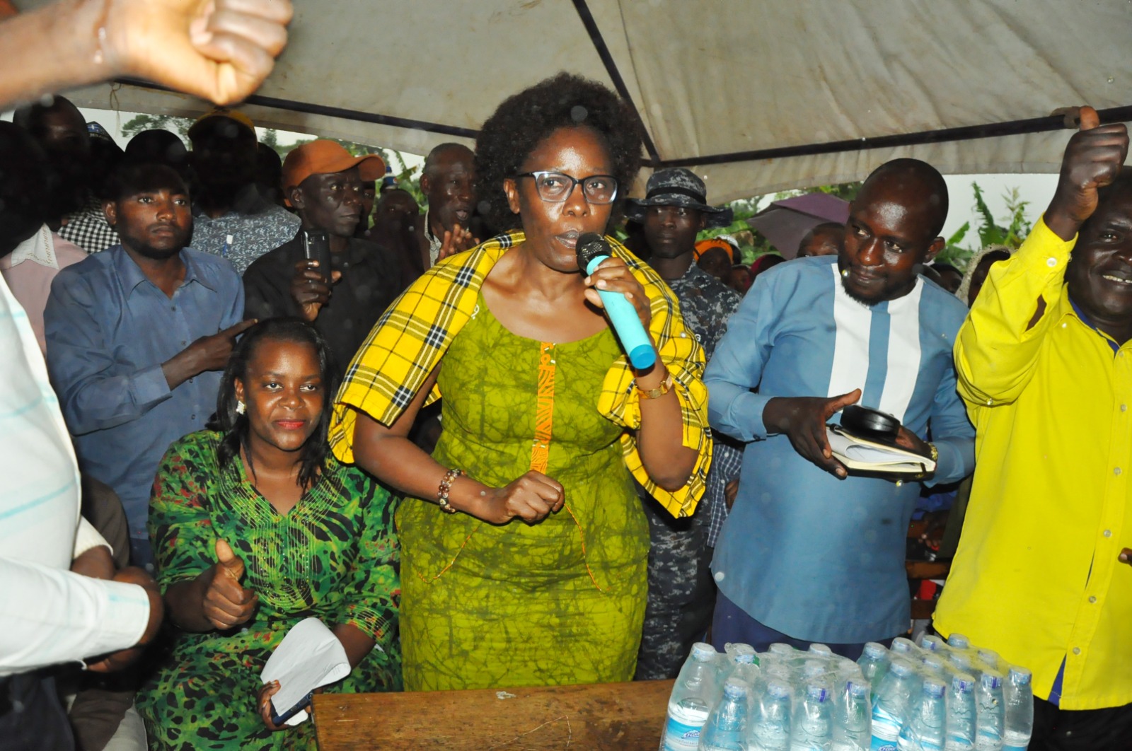 Lands Minister Judith Nabakooba has ordered for the cancellation of a land title in Mubende and subsequently ordered the arrest of Mubende East Division Mayor, Charles Kawuma and Kanseera village chairperson Muntu Banadda over land matters.