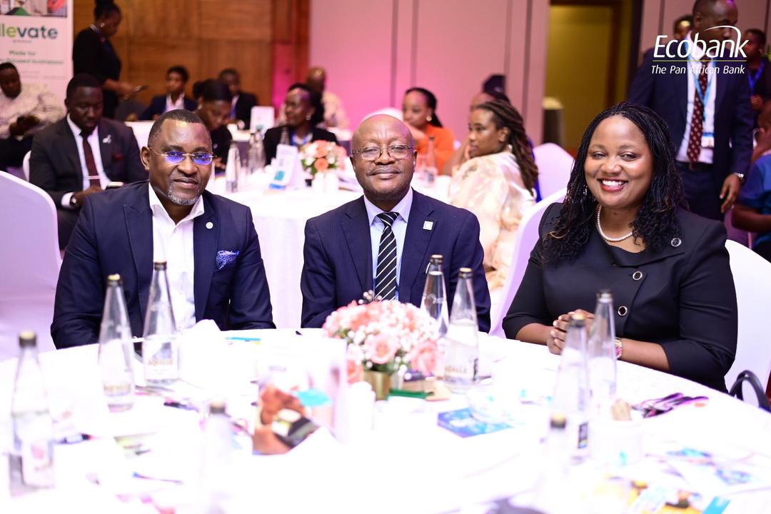 Hellen Luyima, Head of Corporate and Investment Banking at Ecobank Uganda, engages with customers at a workshop focused on empowering small and medium-sized enterprises (SMEs) in Kampala